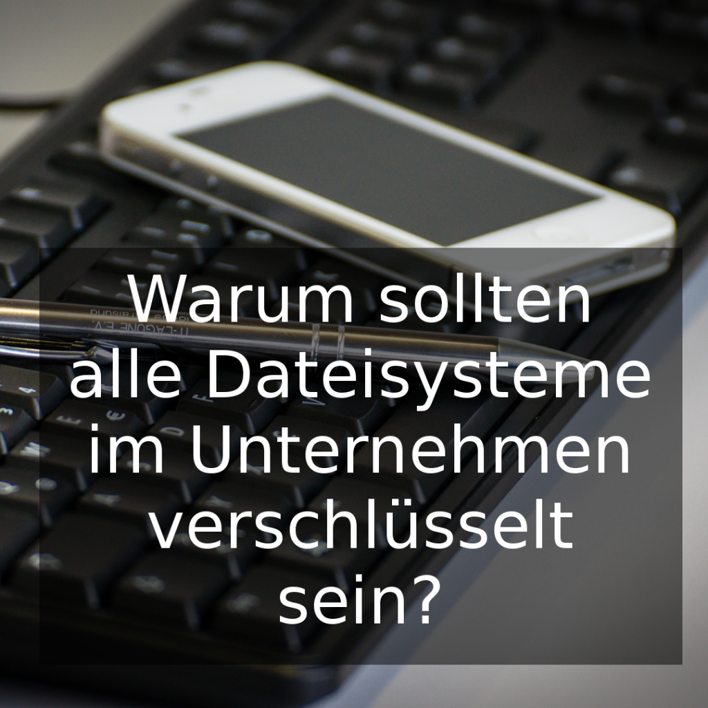 Warum Dateisystemverschlüsselung?